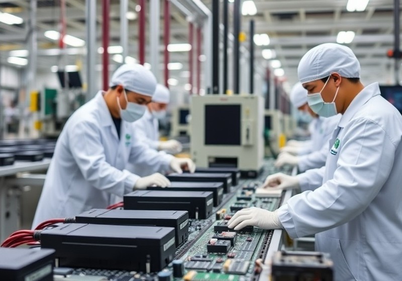 Línea de producción de terminales de autoservicio