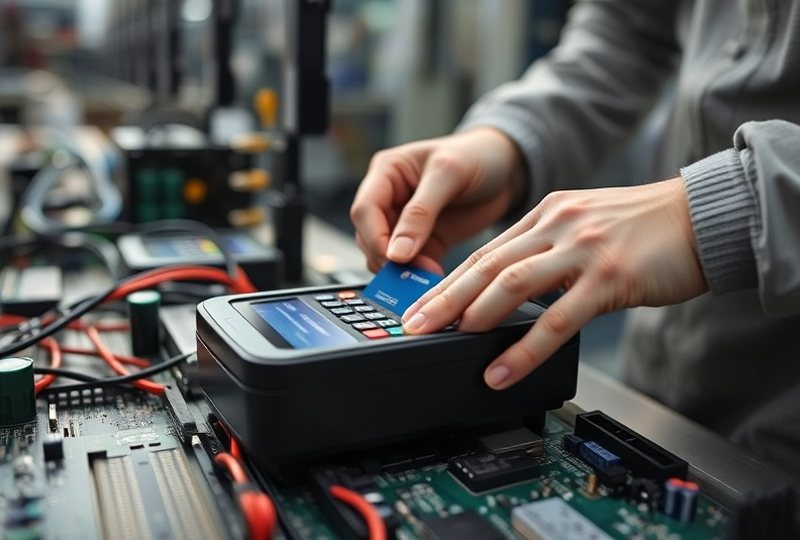 Línea de producción de terminales de autoservicio